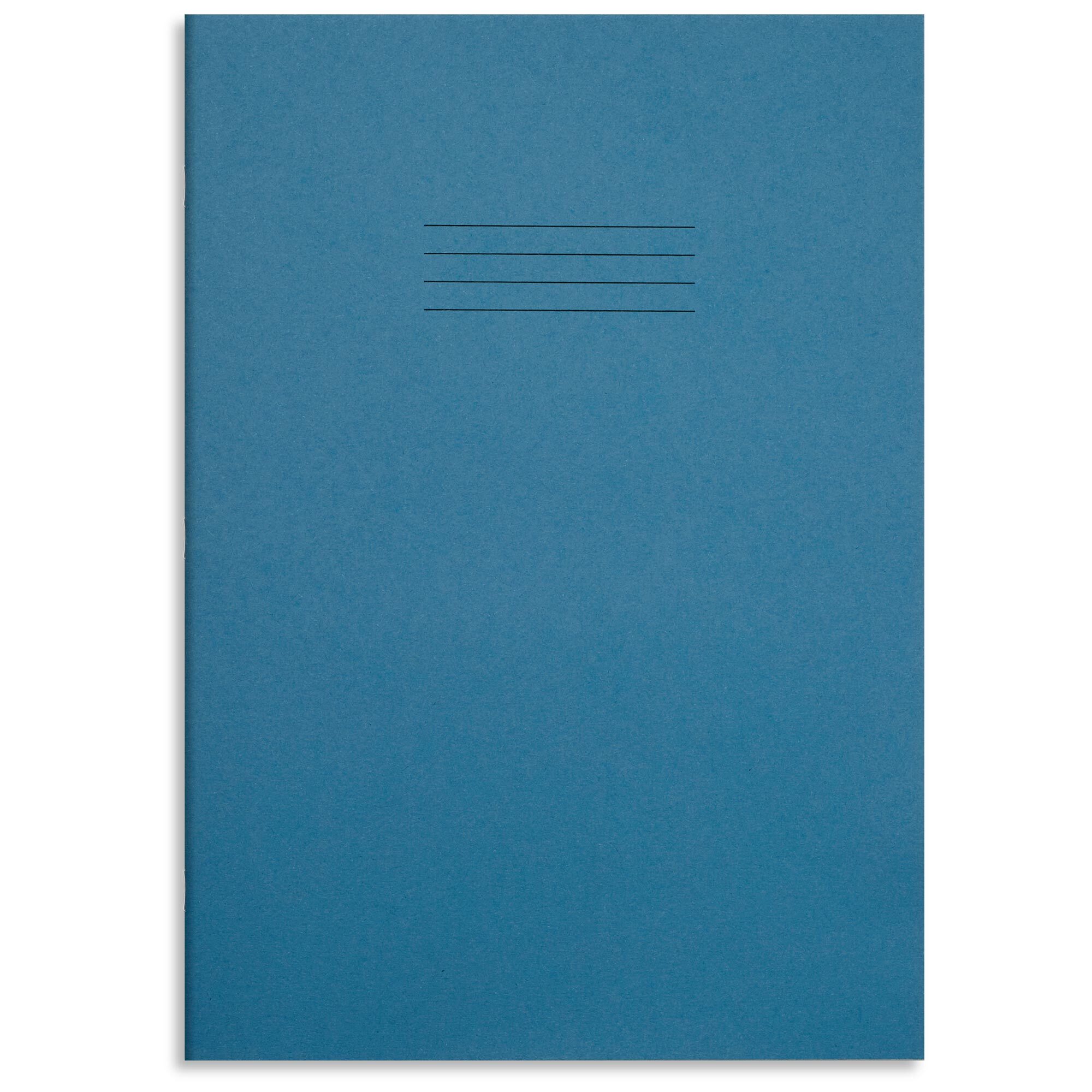 RHINO A4+ Oversized Exercise Book (13 x 9") - 10mm Squared - Cream Tinted Paper | 80pg/50pk - Light Blue