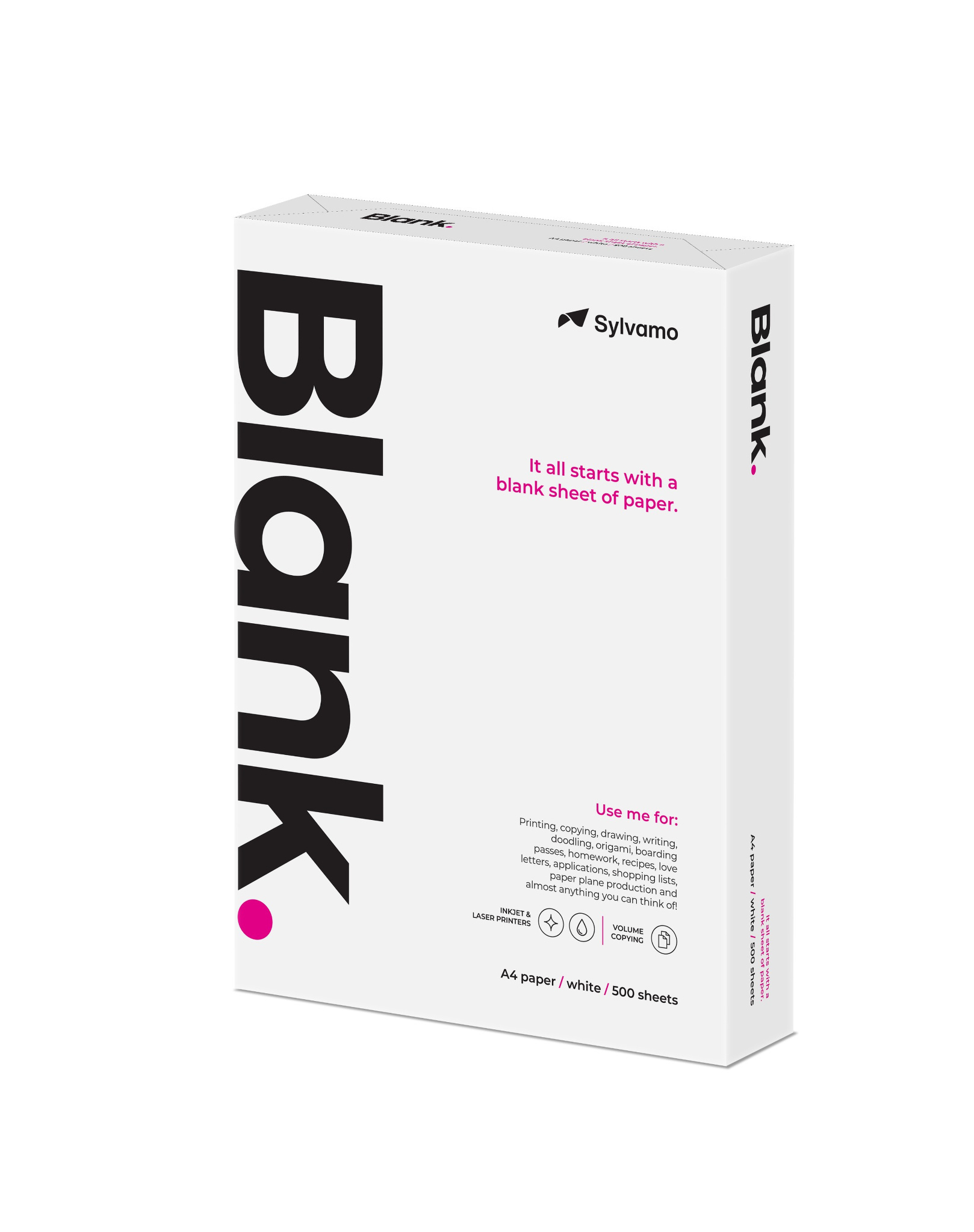 Blank, A4, White Copy Paper, 70-gsm / 1 Pack