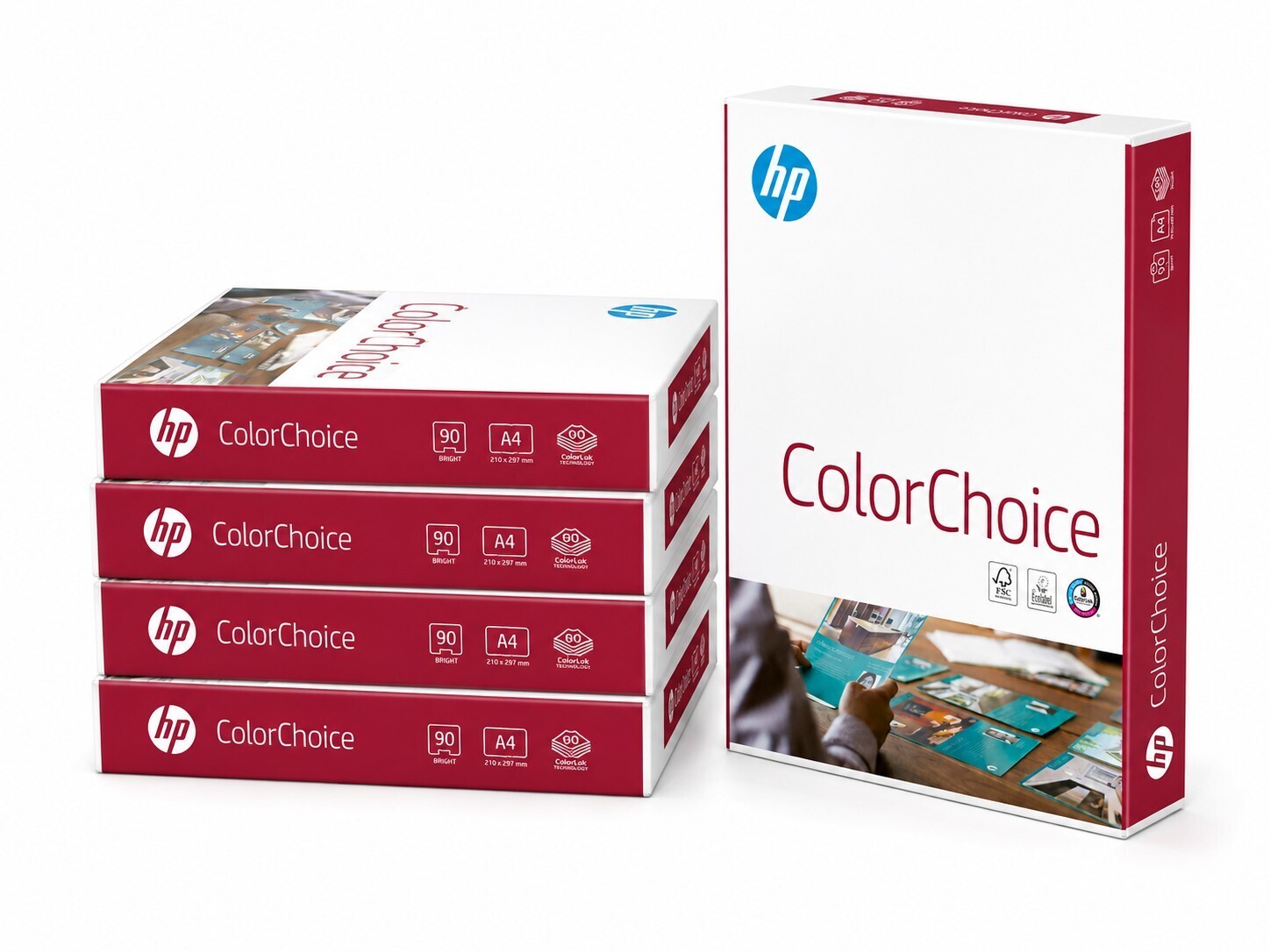 HP Color Choice, A4, White Paper, 90-gm / 5 Packs