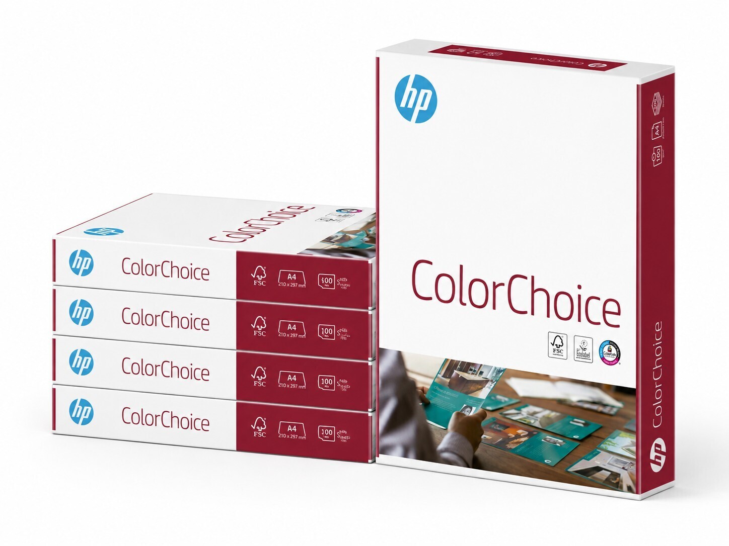 HP Color Choice, A4, White Paper, 100-gm / 5 Packs