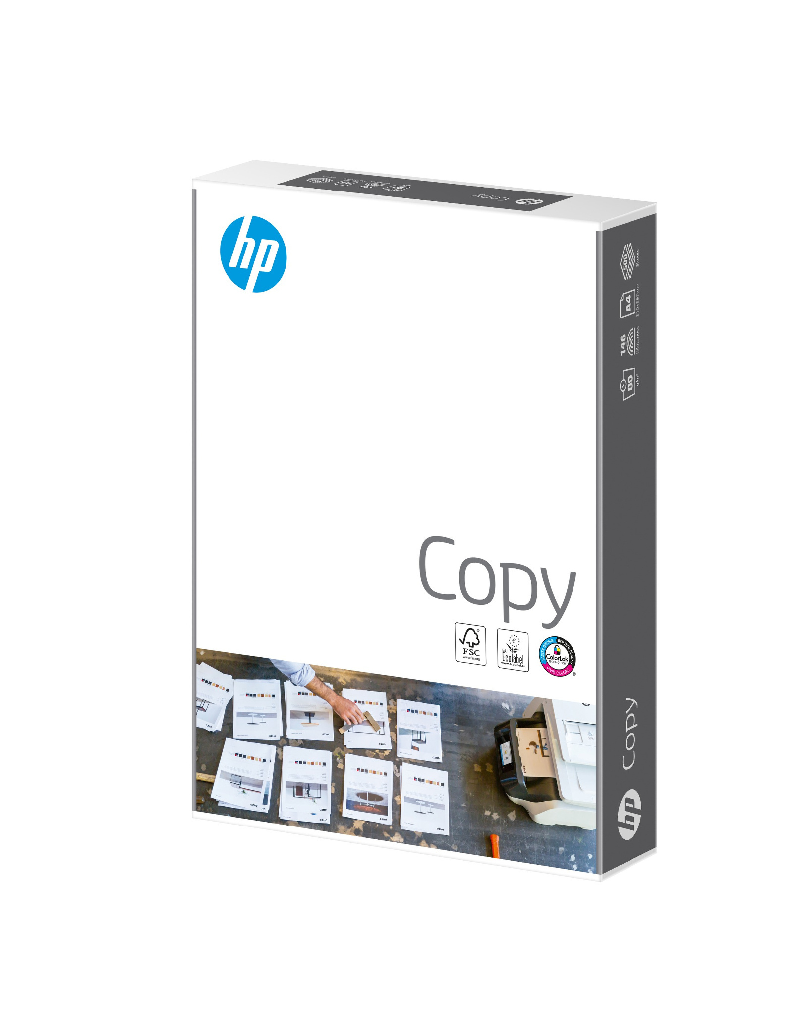 HP, A4, White Copy Paper, 80-gsm / 1 Pack, 500 sheets