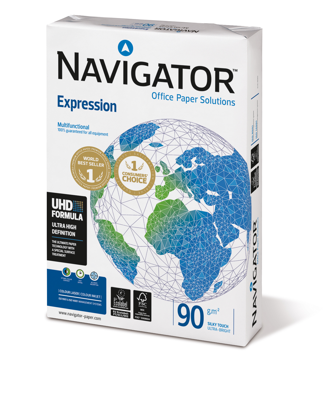 Navigator Expressions, A4, White Copy Paper, 90-GSM / 1 Pack