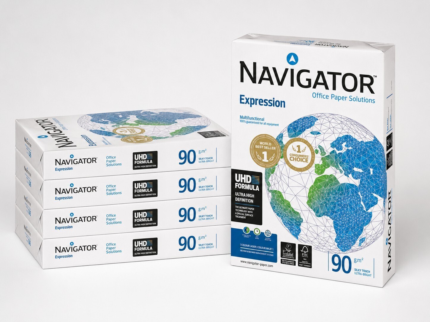 Navigator Expression, A4, White Copy Paper, 90-gsm / 5 Pack