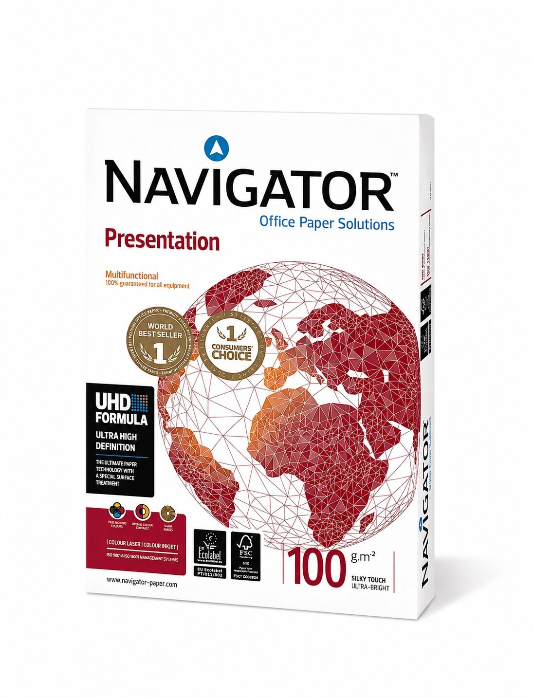 Navigator Presentation, A4, White Copy Paper, 100-gsm / 1 Pack