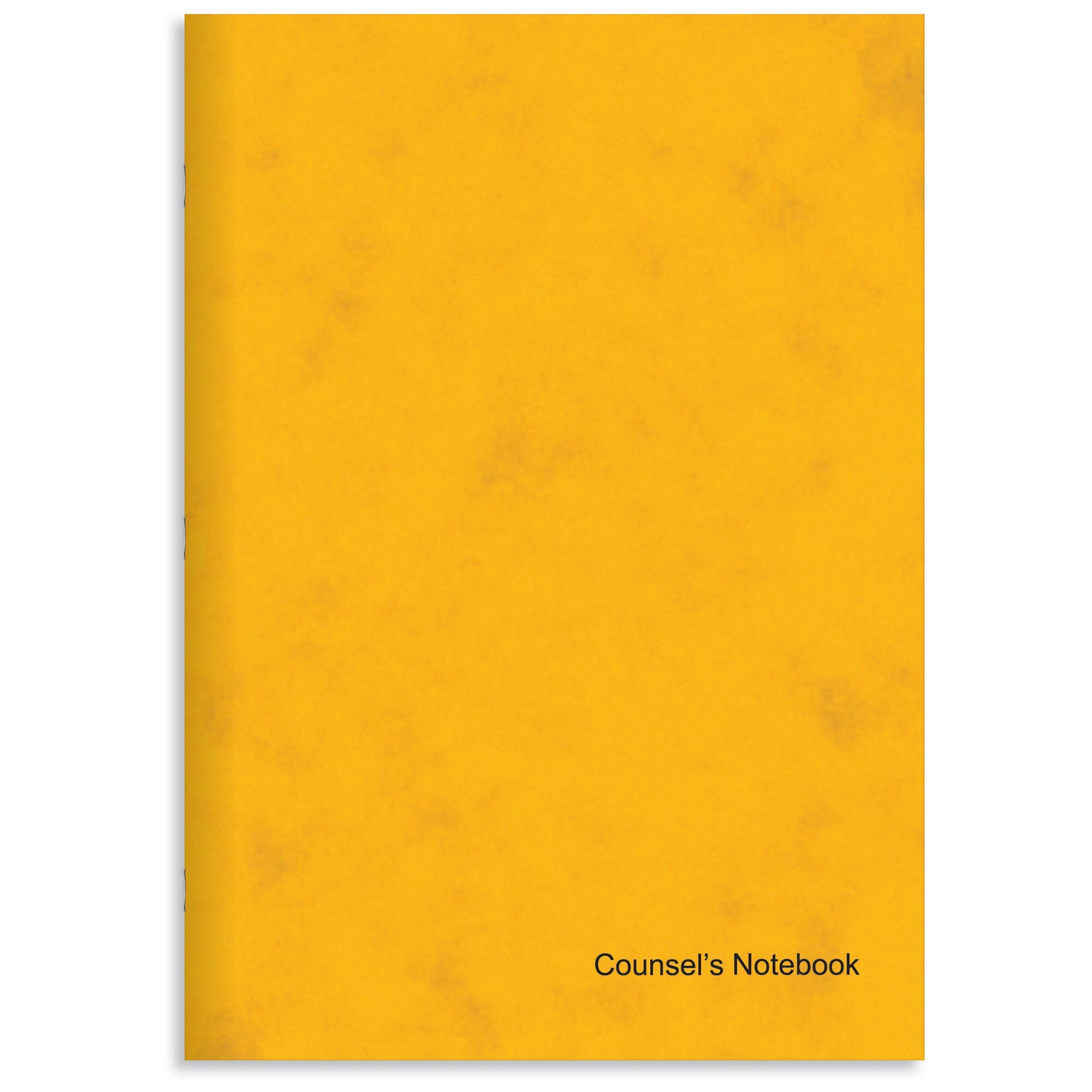 RHINO A4 Premium Counsels Notebook - 8mm Lined | 96pg - Yellow