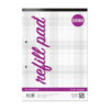 A4 Refill Pad 80 Leaf 5mm Squared Product 1 HAQ 6 LR