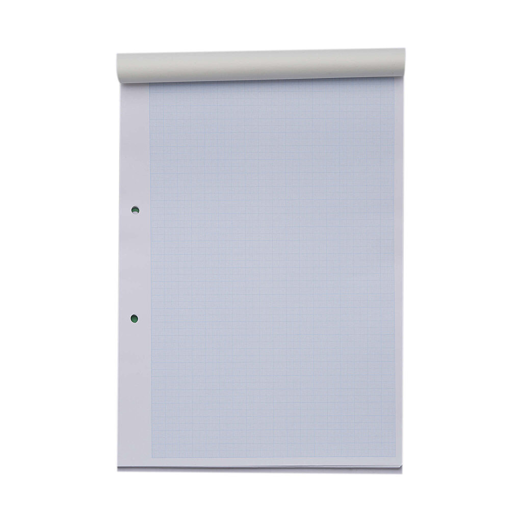 A4 Graph Pad 100 Page 10mm Graph Ruling Plain on Reverse Product 2 HAG1 4 LR