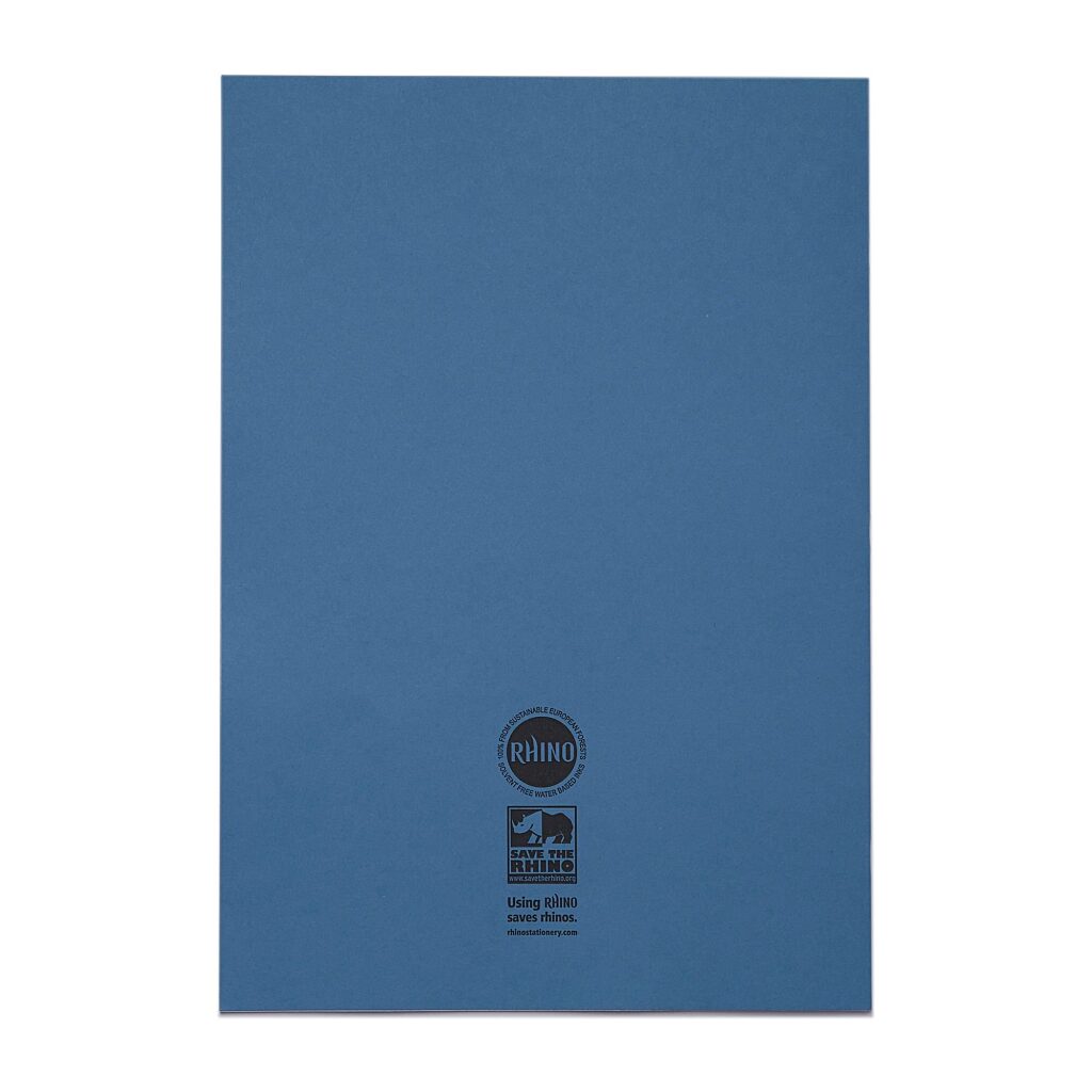 A4 Exercise Book Light Blue Back