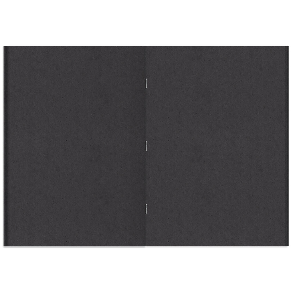 RHINO 13x9 A4 Scrapbook 36 page black sugar paper plain SB7 product 4