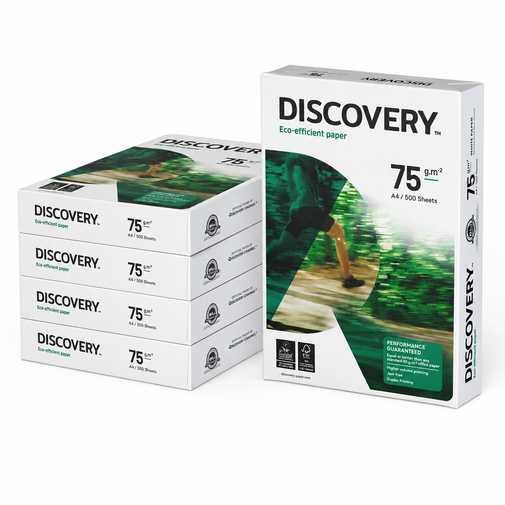 Discovery, A4 White Copy Paper, 75-gsm / 5 Pack
