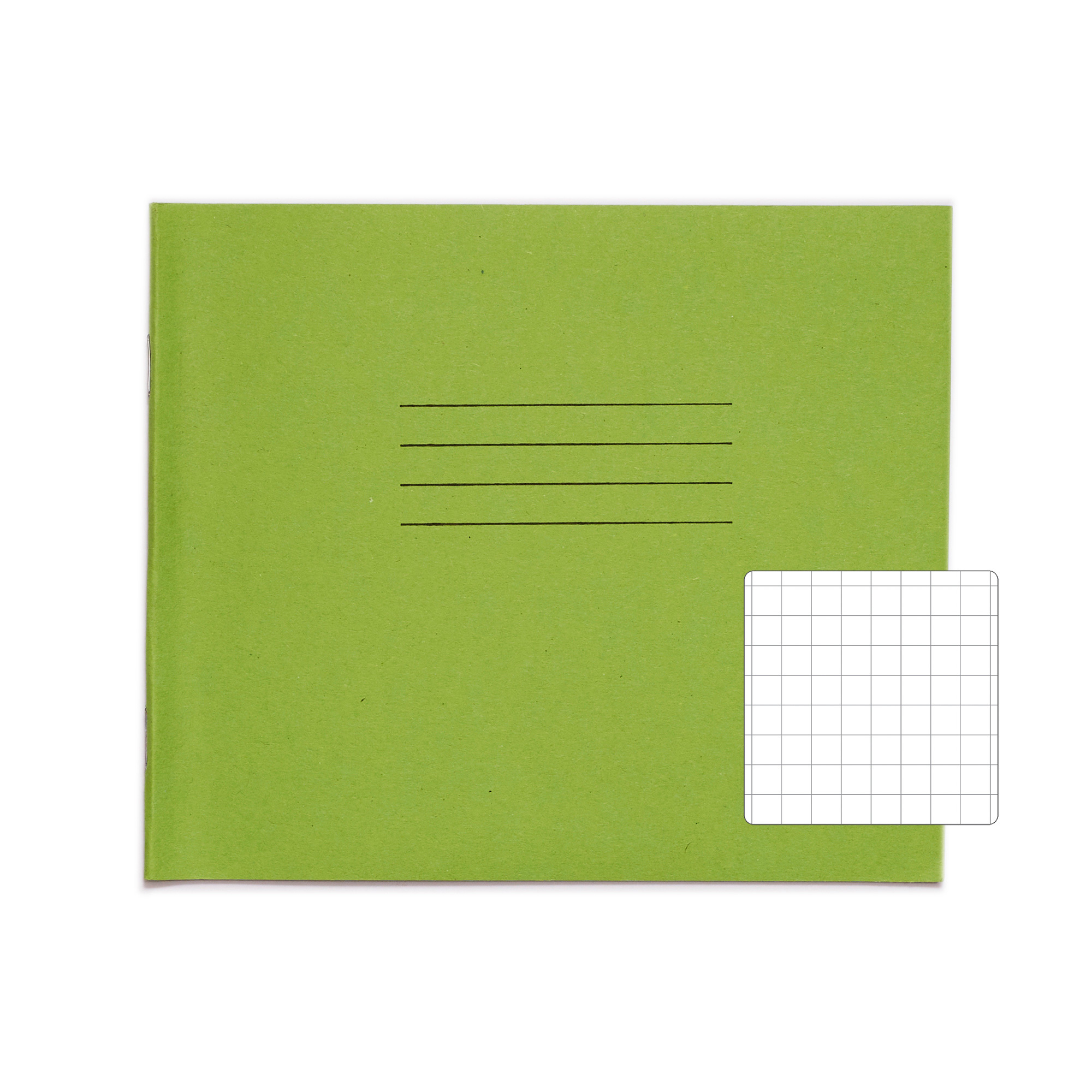 RHINO 138 x 165mm Exercise Book - 10mm Squared | 24pg/10pk - Light Green