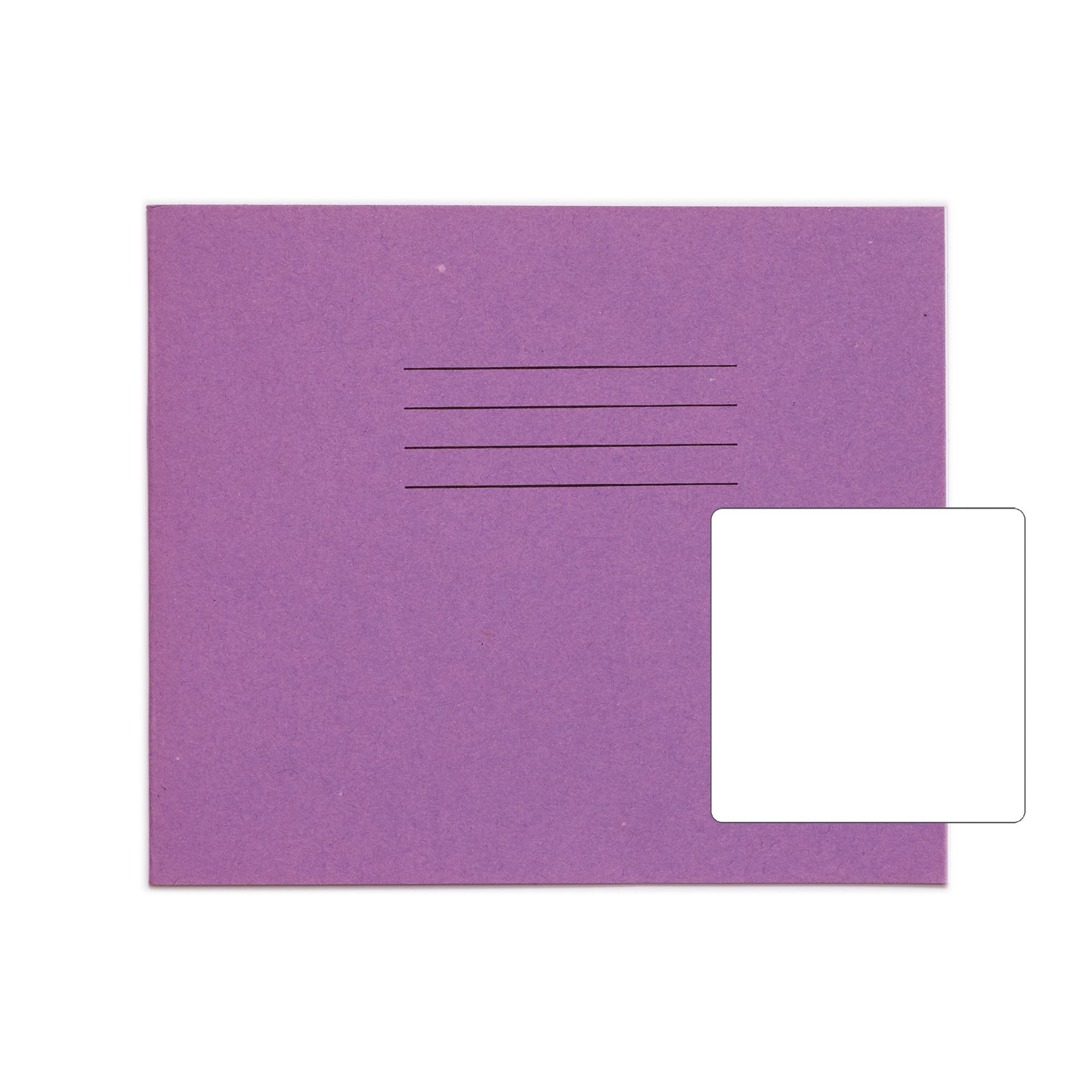 RHINO 138 x 165mm Exercise Book - Blank | 24pg/100pk - Purple