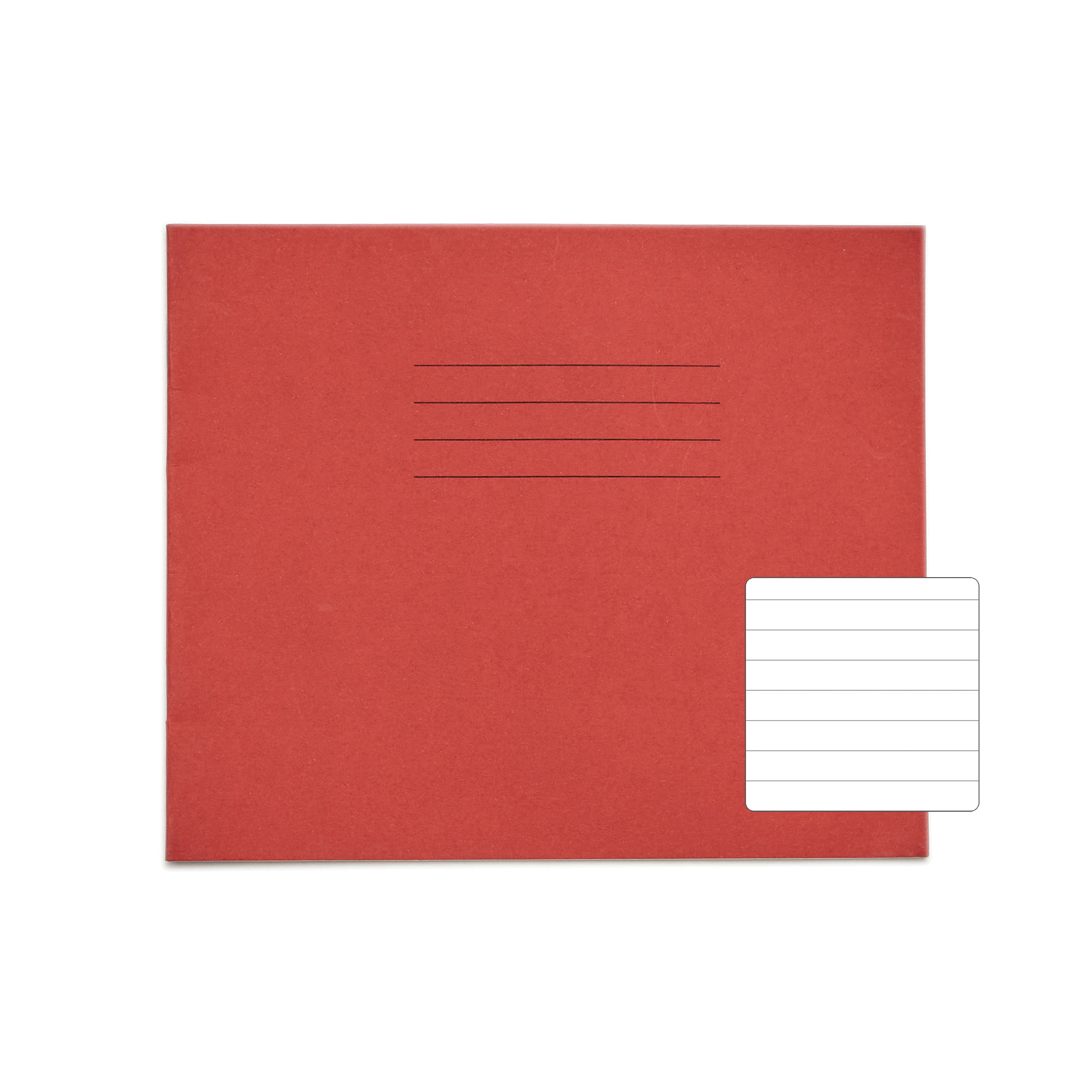 RHINO 138 x 165mm Exercise Book - 11mm Lined | 24pg/10pk - Red