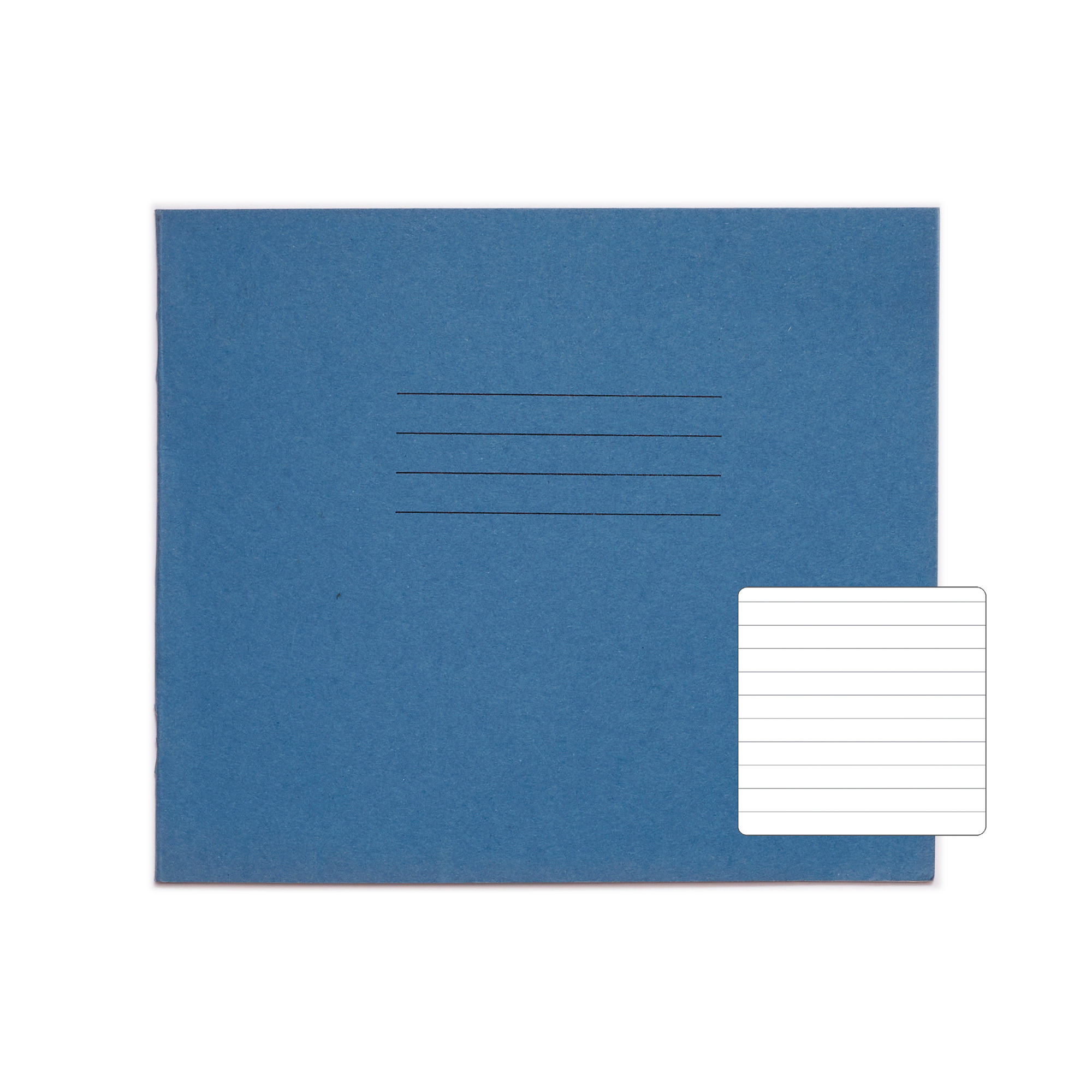 RHINO 138 x 165mm Exercise Book - 8mm Lined | 24pg/100pk - Light Blue