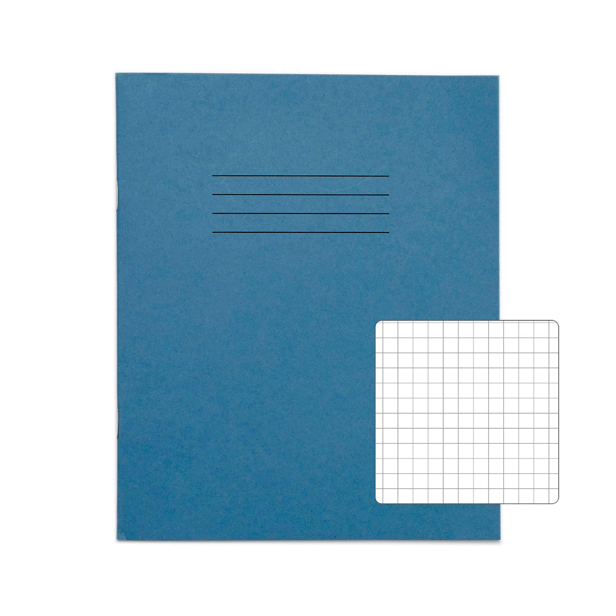 RHINO 8 x 6.5" Exercise Book - 7mm Squared | 48pg/100pk - Light Blue