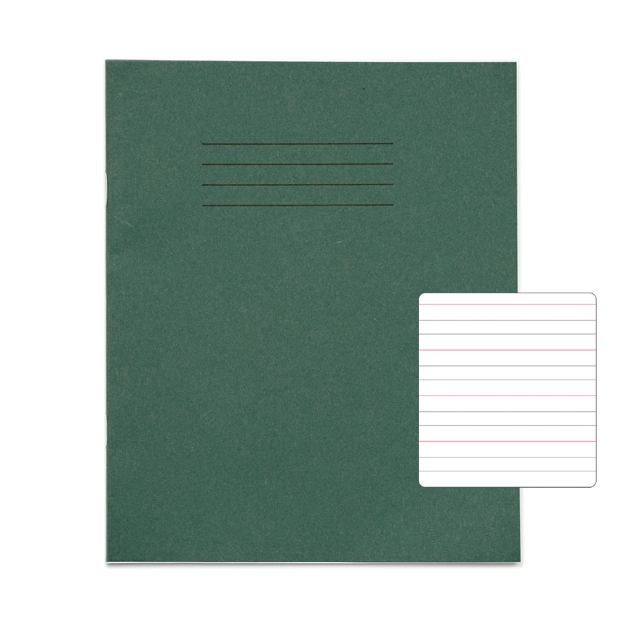 RHINO 8 x 6.5" Handwriting Book - Narrow Lined | 32pg/10pk - Dark Green