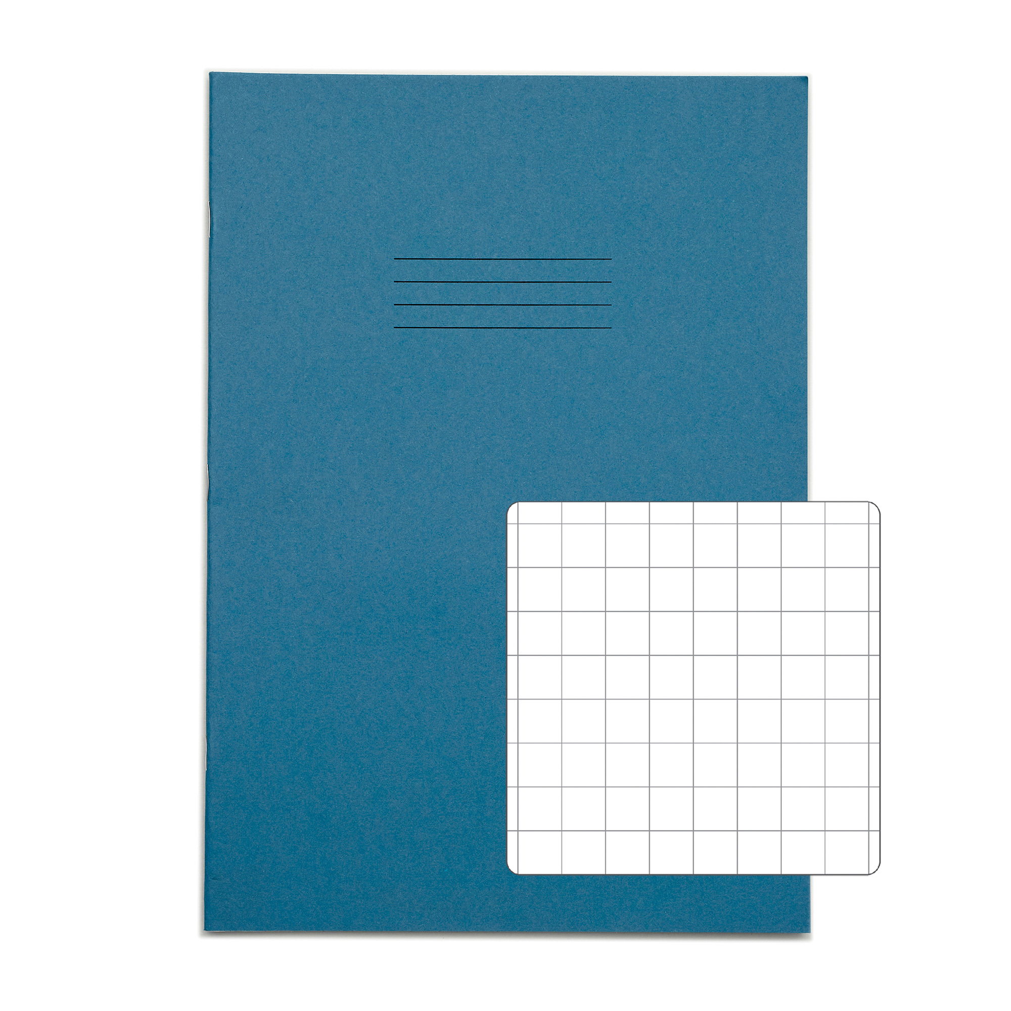 RHINO A4 Exercise Book - 10mm Squared | 80pg/50pk - Light Blue