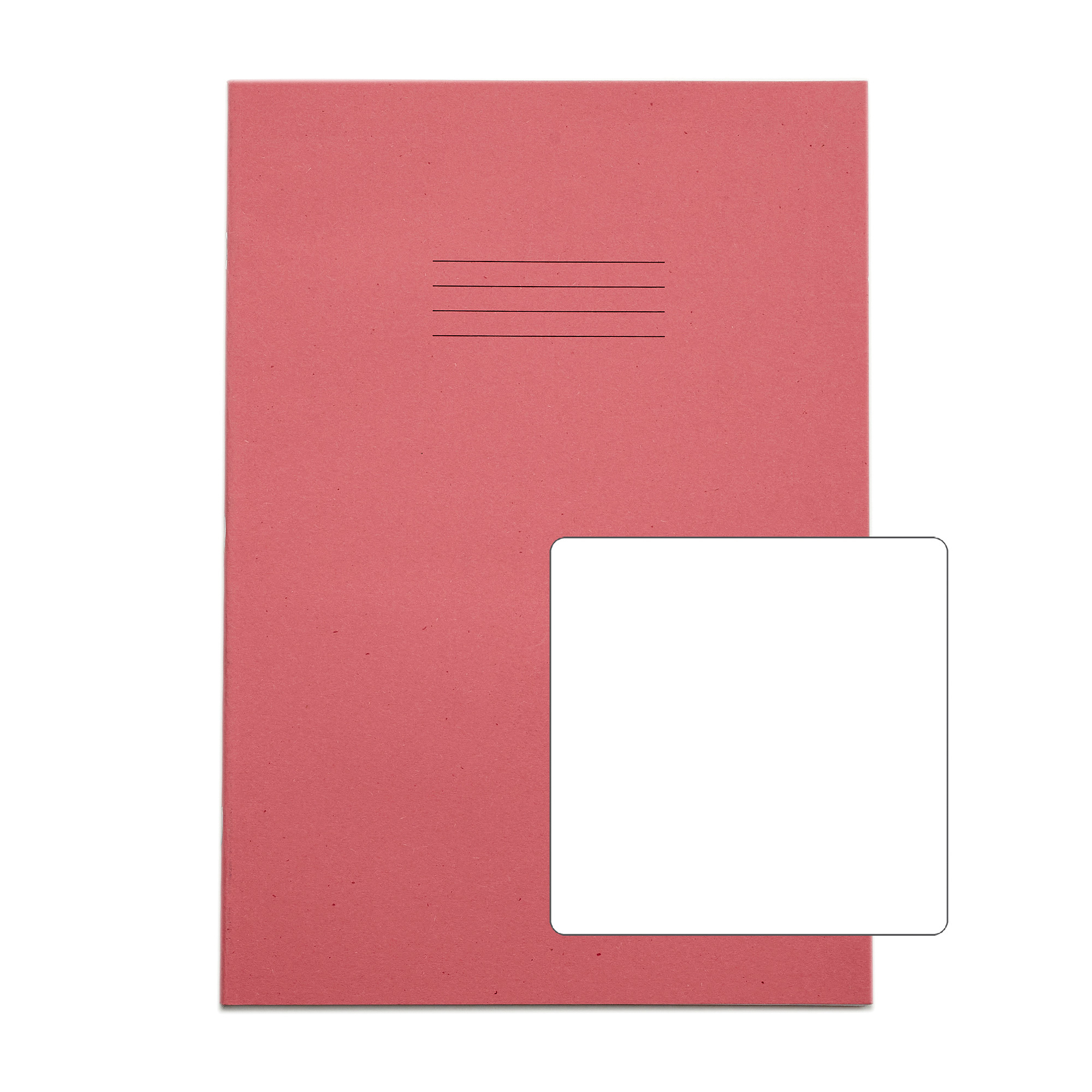 RHINO A4 Exercise Book - Blank | 80pg/10pk - Pink