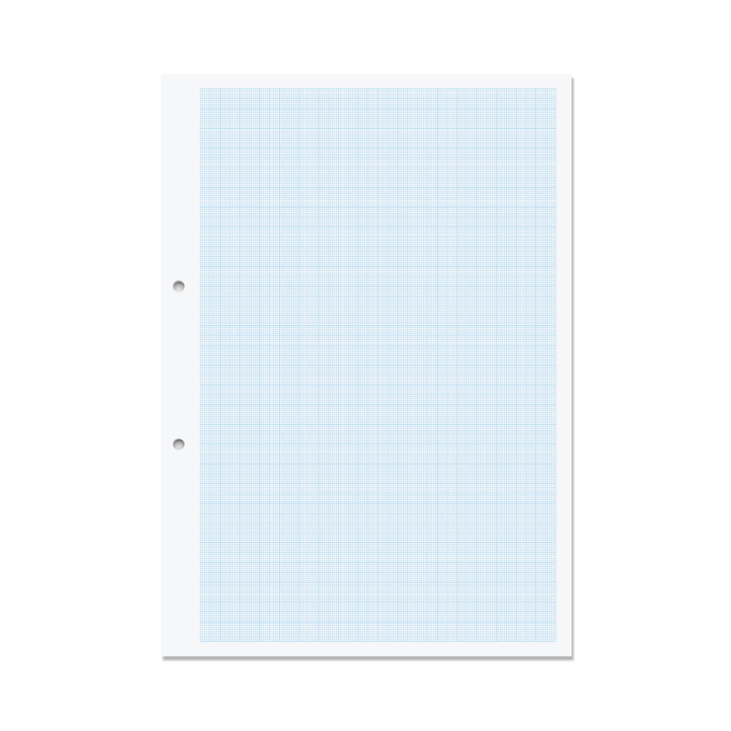 RHINO A4 Punched Graph Paper - 10mm Graph |500 Leaves/1 Ream - 1pk