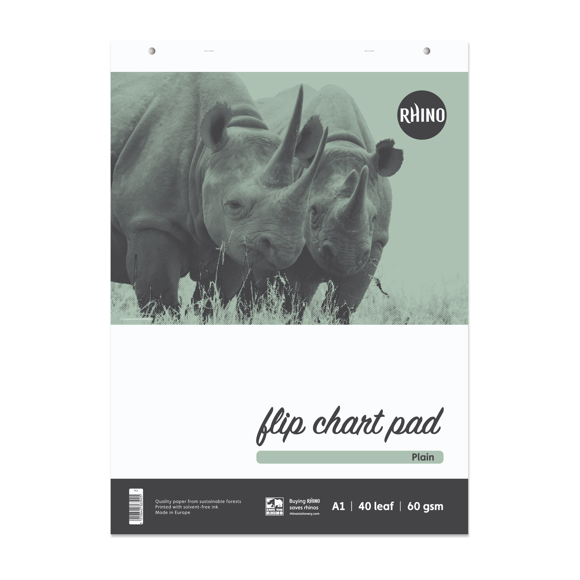RHINO A1 Flip Chart Pad - Blank | 40-Leaf/5pk