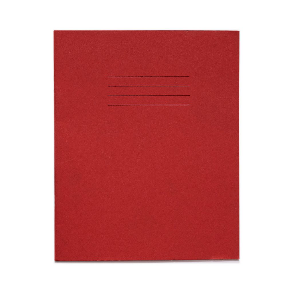 8x6 5 Exercise Book 32 Page Red 15mm Lined Product 1 VEX142 165 LR