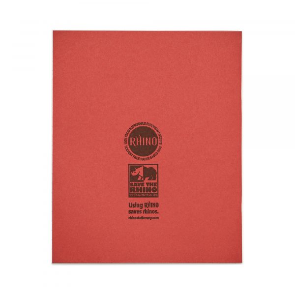 RHINO 8 x 6.5 Exercise Book 32 Page, Red, TB/F15 RHINO Stationery