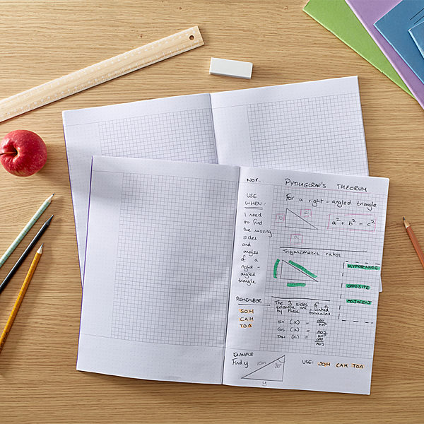 RHINO A4 Cornell Exercise Book 5mm Squared … RHINO Stationery