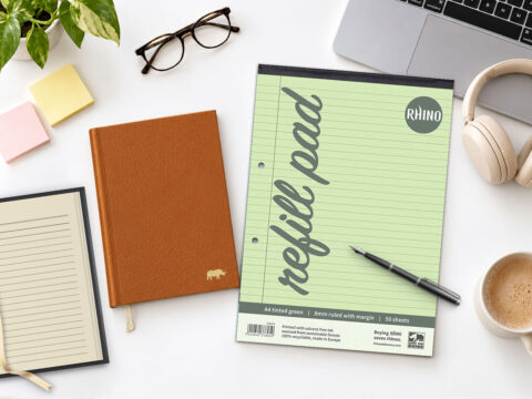 RHINO Tinted Green Flexiback - Rhino Stationery